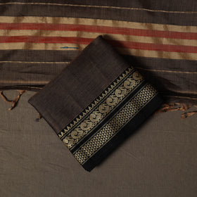 Dharwad Mercerised Cotton 3pc Unstitched Dress Material Suit Set with Woven Border 65