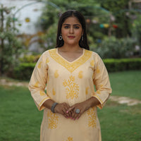 chikankari embroidered kurta