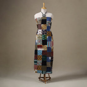Multicolor - hand-stitched mosaic cotton unstitched kurta