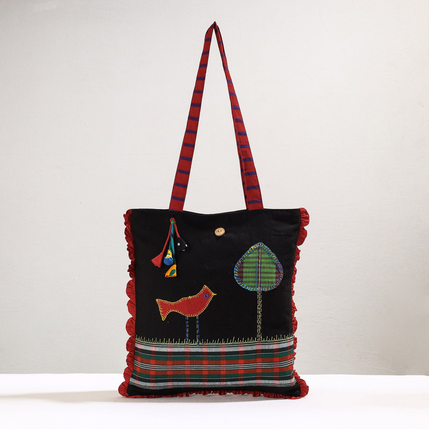 applique hand bag