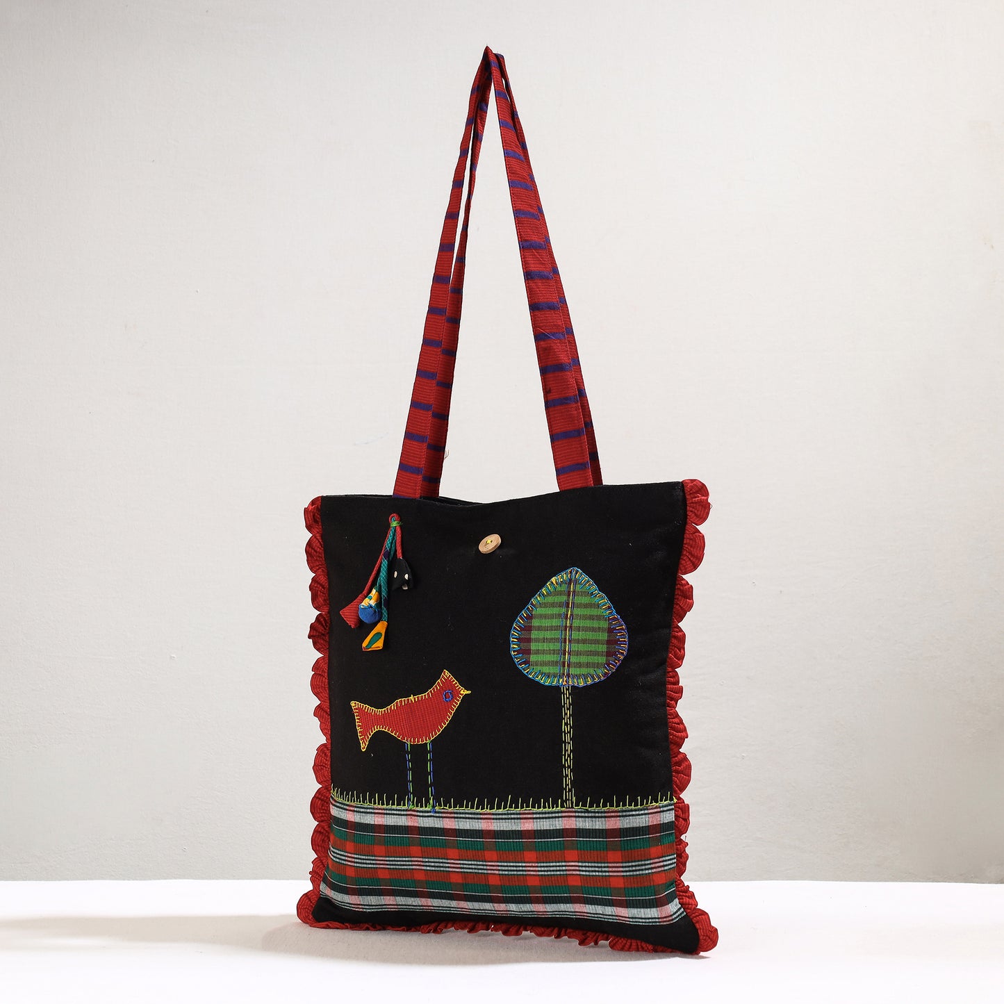 applique hand bag