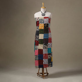 Multicolour Hand-Stitched Mosaic Cotton Kurta Material