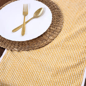 Orange Handmade Cotton Table Runner