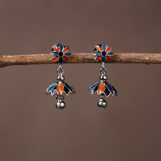 Meenakari Jhumki Earrings