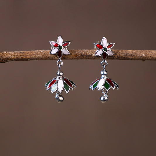 Meenakari Jhumki Earrings 