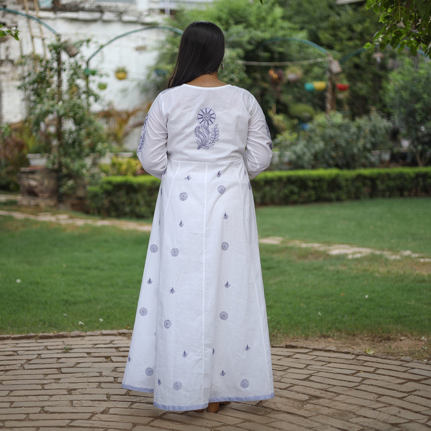 chikankari embroidered kurta