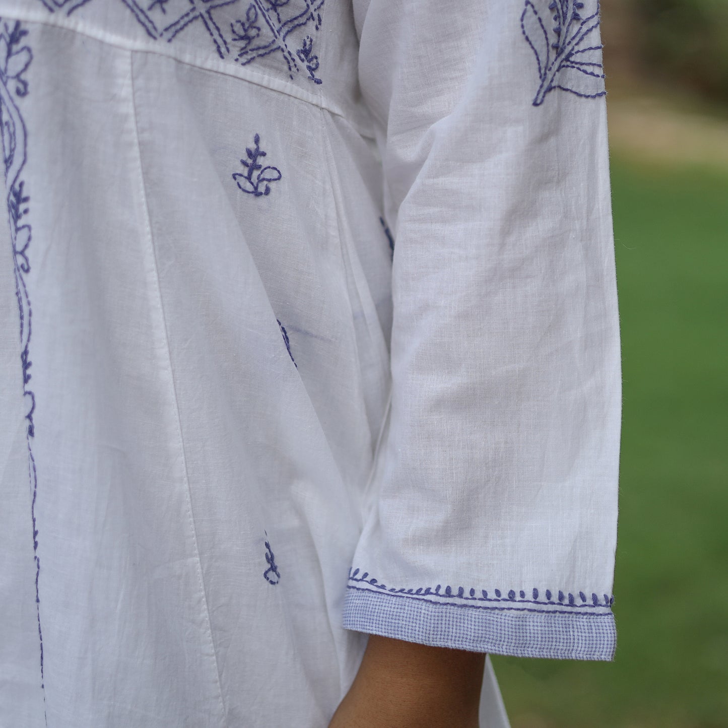 chikankari embroidered kurta