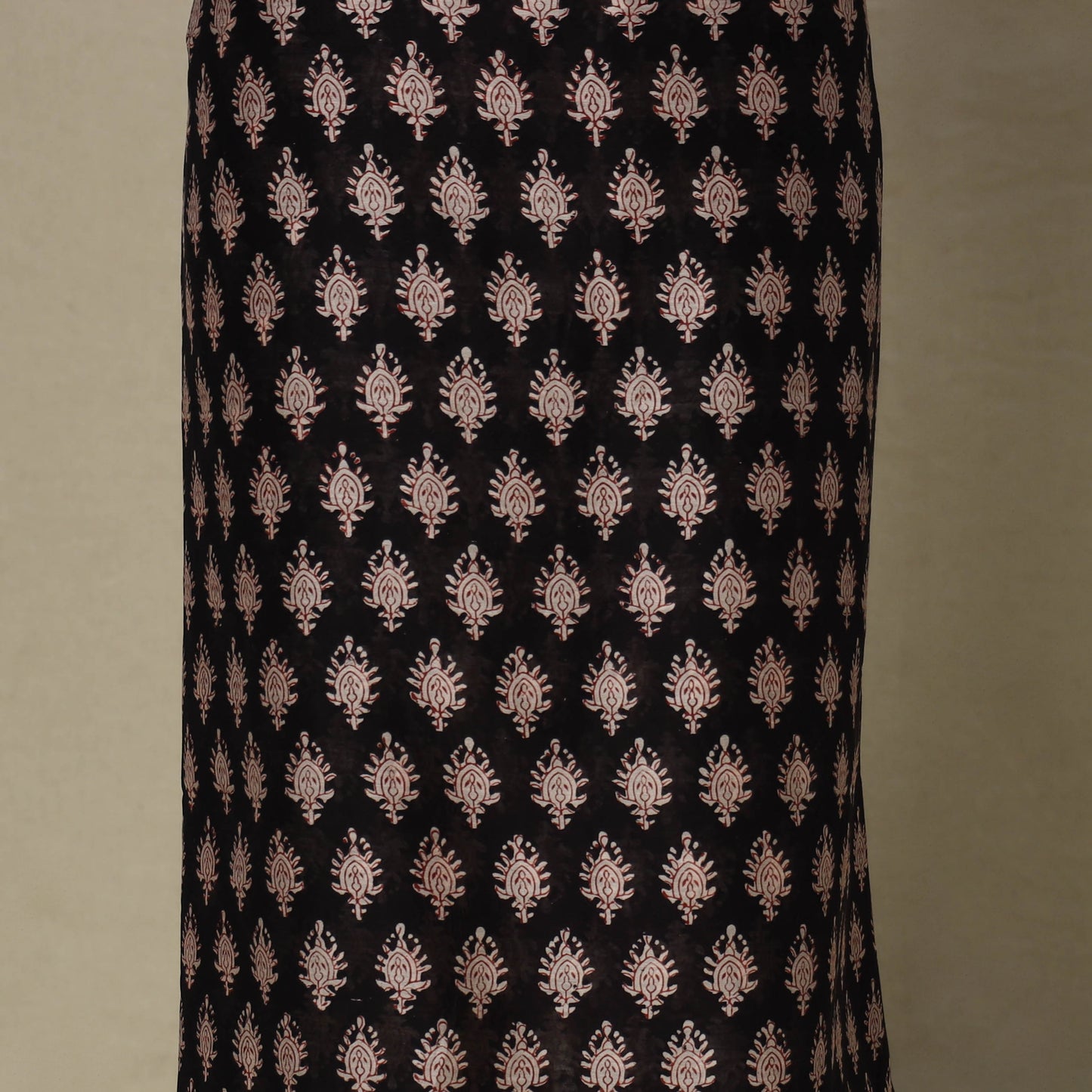 Black - 3pc maheshwari silk unstitched bagh dress material