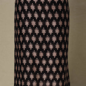 Black - 3pc maheshwari silk unstitched bagh dress material