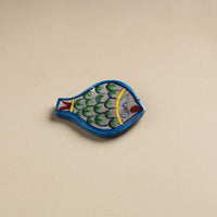 Fish - Original Blue Pottery Ceramic Fridge Magnet 25