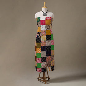 Multicolour Hand-Stitched Mosaic Cotton Kurta Material