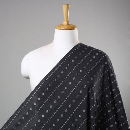 Black - Jacquard Prewashed Cotton Fabric 01