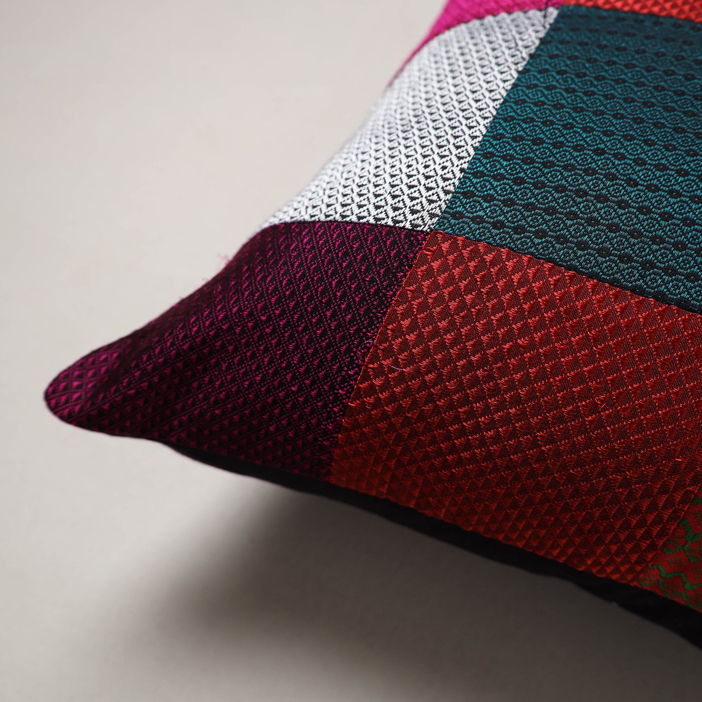 Khun Patchwork Cushion Cover (16 x 16 in) 94