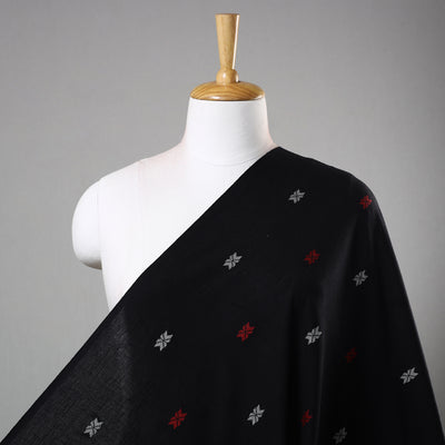 Black - Jacquard Prewashed Cotton Fabric 03