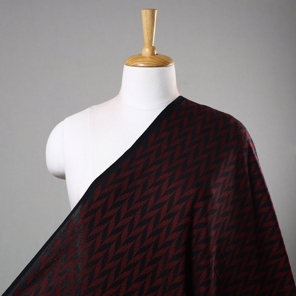 Maroon - Jacquard Prewashed Cotton Fabric 02