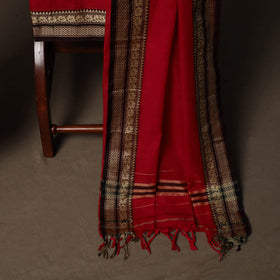 Dharwad Mercerised Cotton 3pc Unstitched Dress Material Suit Set with Woven Border 73