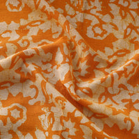 Orange - Pure Cotton Kutch Batik Print Fabric 12