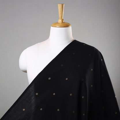 Black - Jacquard Prewashed Cotton Fabric 02