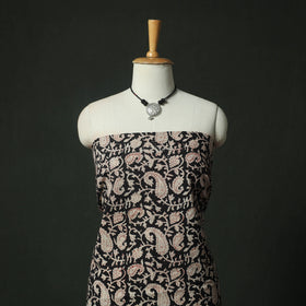Black - bagru block print cotton 2pc unstitched dress