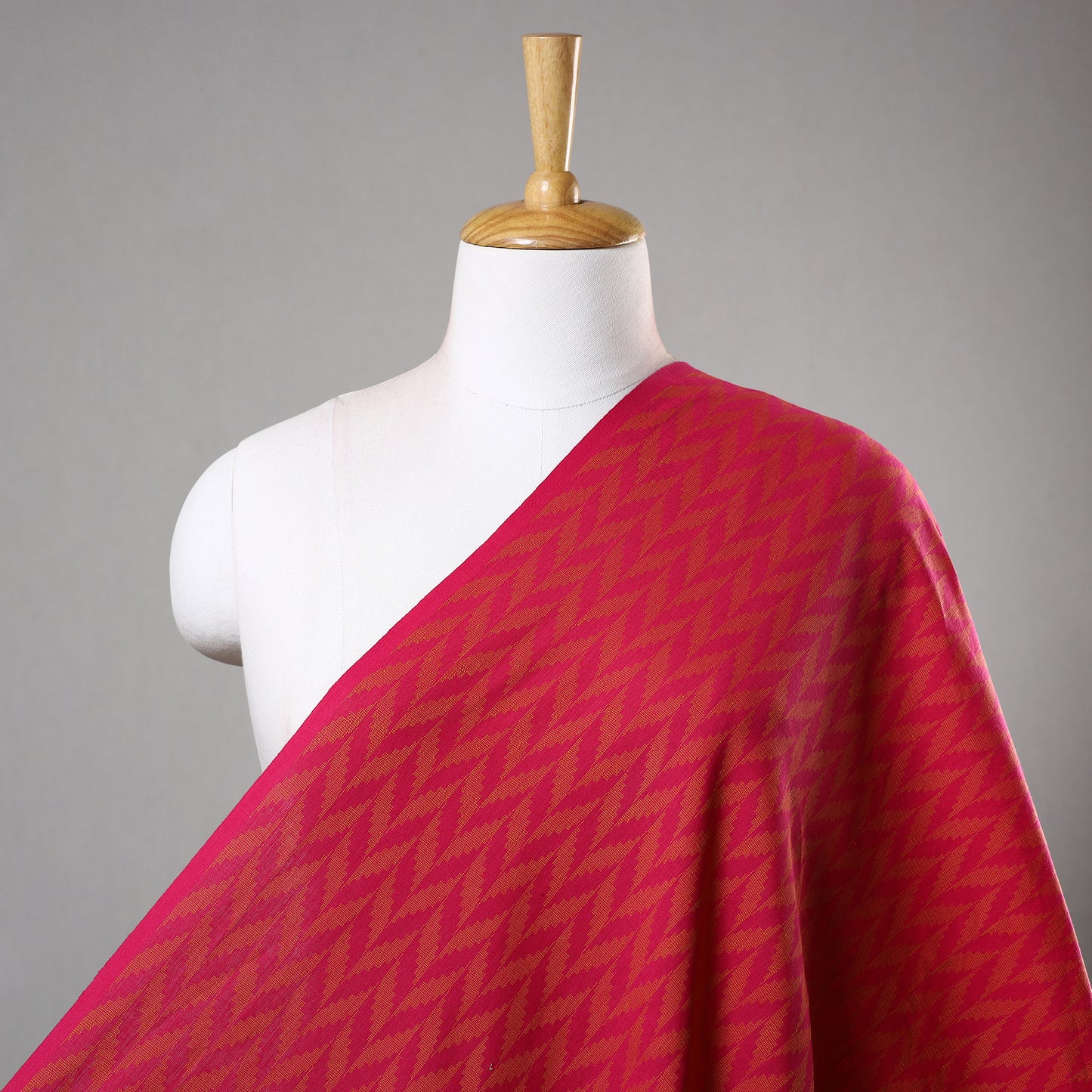 Pink - Jacquard Prewashed Cotton Fabric 05
