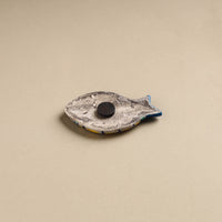 Fish - Original Blue Pottery Ceramic Fridge Magnet 32