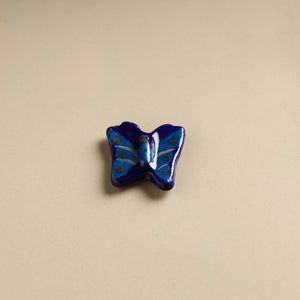 Butterfly - Original Blue Pottery Ceramic Fridge Magnet 33