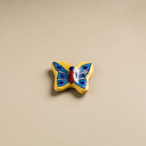 Butterfly - Original Blue Pottery Ceramic Fridge Magnet 34