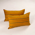 Yellow - set of 2 jacquard cotton pillow covers 24