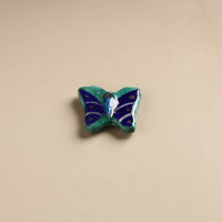 Butterfly - Original Blue Pottery Ceramic Fridge Magnet 37