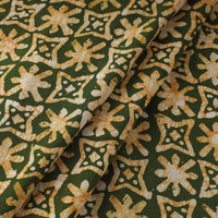 Green - Pure Cotton Kutch Batik Print Fabric 23