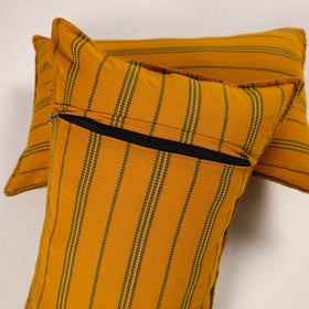 Yellow - set of 2 jacquard cotton pillow covers 24