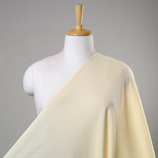 Beige - Prewashed Running Stitch Cotton Fabric