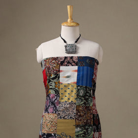 Multicolor - hand-stitched mosaic cotton unstitched kurta