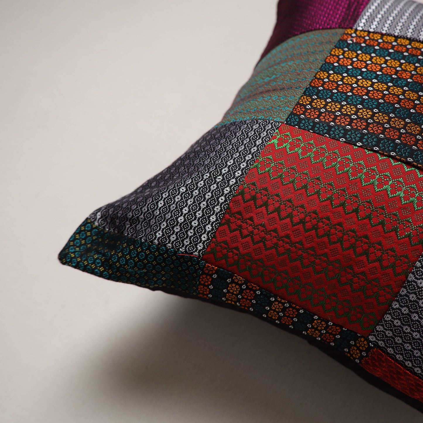 Khun Patchwork Cushion Cover (16 x 16 in) 105