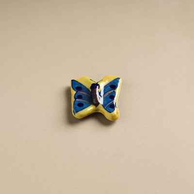 Butterfly - Original Blue Pottery Ceramic Fridge Magnet 38