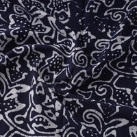 Blue - Pure Cotton Kutch Batik Print Fabric 24