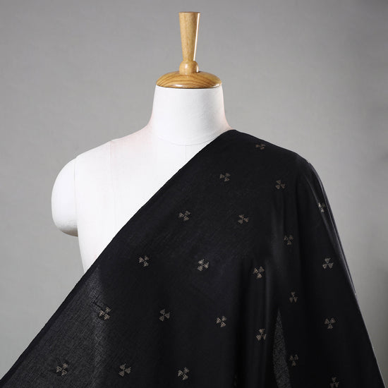 Black - Jacquard Prewashed Cotton Fabric 09