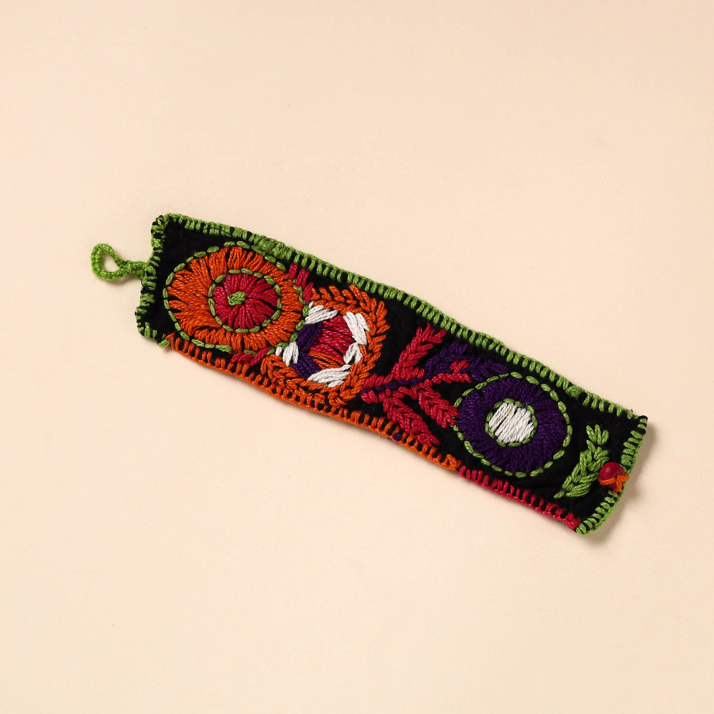 Buy Hand Embroidered Chandi Mati Boho Bracelet