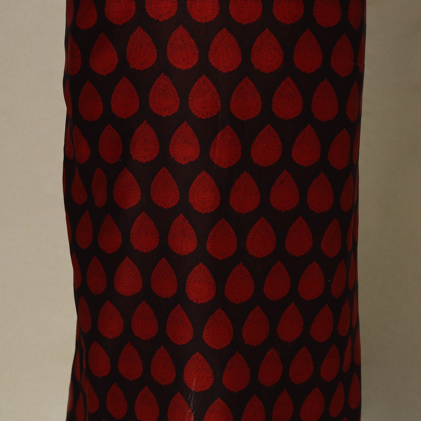 Red - 3pc maheshwari silk unstitched bagh dress material 08