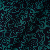 Green - Pure Cotton Kutch Batik Print Fabric 31