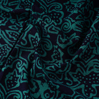 Green - Pure Cotton Kutch Batik Print Fabric 31