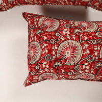 Red - Set of 2 Bagru Block Print Cotton Pillow Covers 28