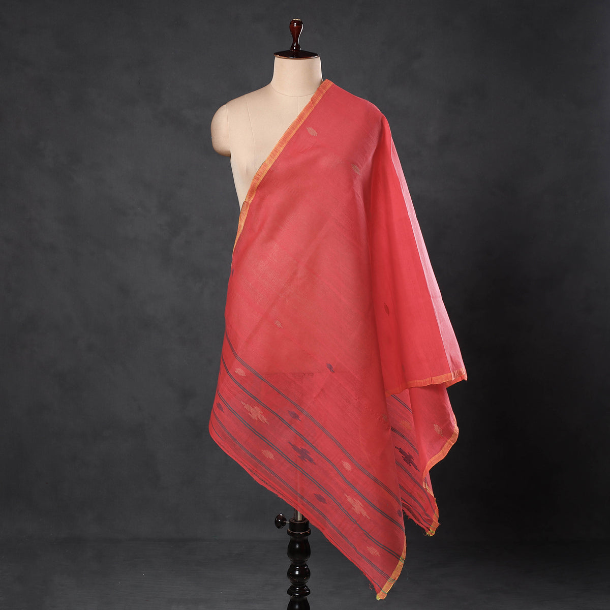 Manipuri Handloom Cotton Dupatta