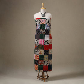 Multicolour Hand-Stitched Mosaic Cotton Kurta Material