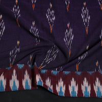 Purple - Ikat Cotton Blouse Piece 06