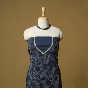 Bengal Kantha Hand Embroidered Unstitched Kurta Material (2.85M) 21