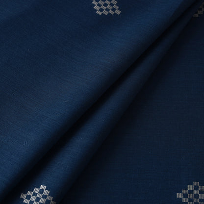 Blue - Jacquard Prewashed Cotton Fabric 04
