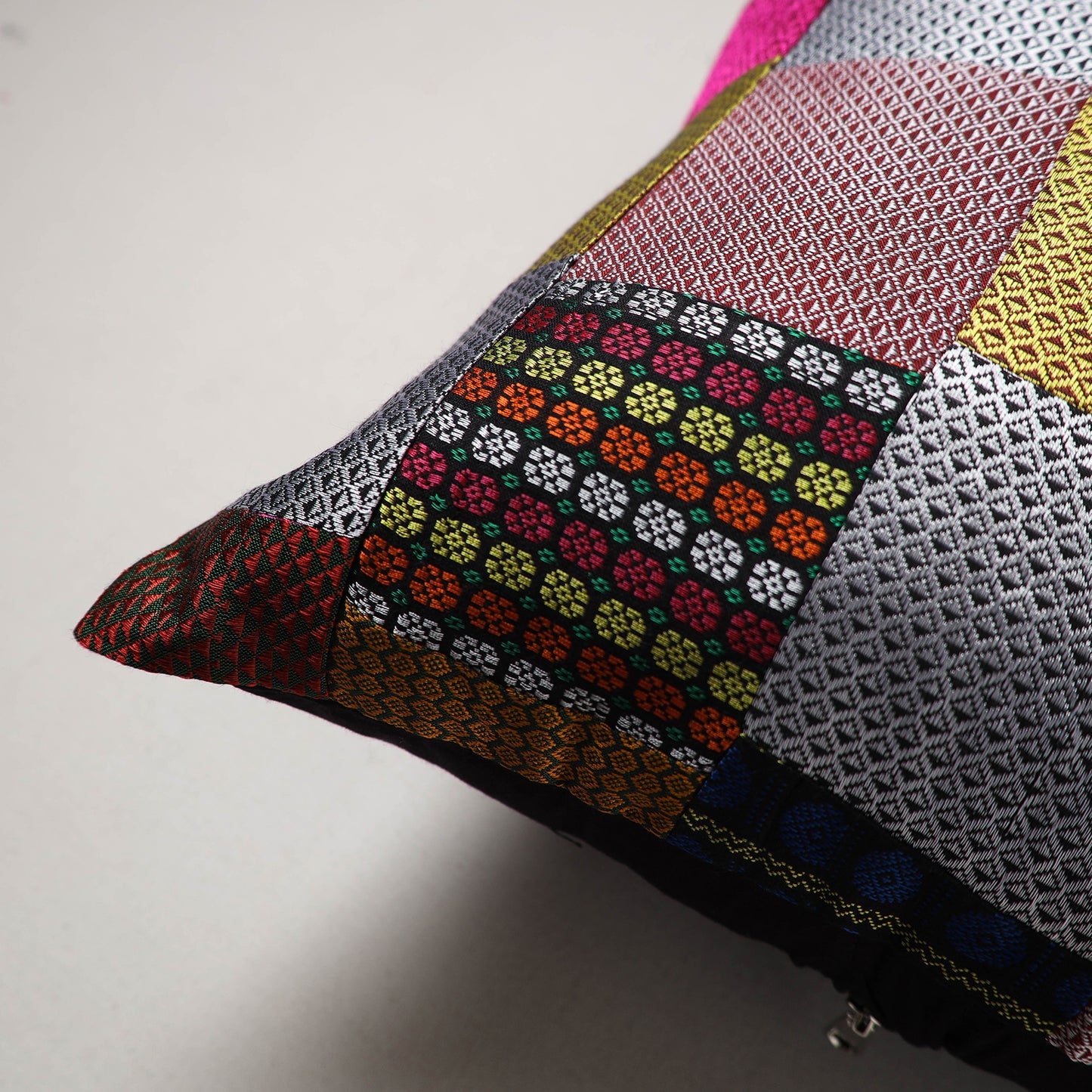 Khun Patchwork Cushion Cover (16 x 16 in) 117
