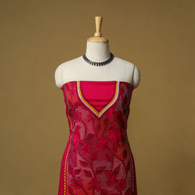 Bengal Kantha Hand Embroidered Unstitched Kurta Material (2.8M) 22