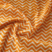 Orange - Pure Cotton Kutch Batik Print Fabric 40